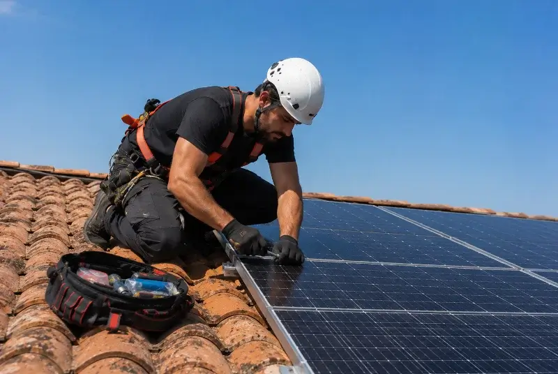 Maintenance et monitoring de panneaux solaires aux Forges