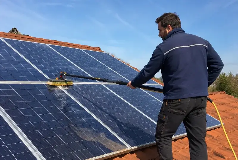 Nettoyage et entretien de panneaux solaires aux Forges